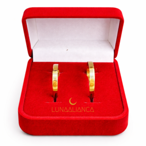 Aliança de Ouro com prata