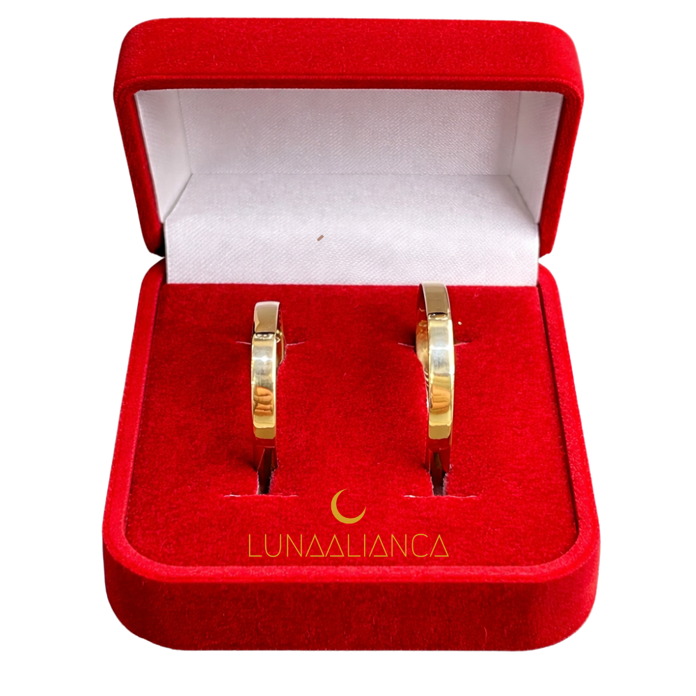 Aliança de Ouro com prata - Imagem 4