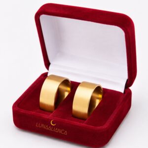 Aliança reta fosca em ouro 18k 10.0mm